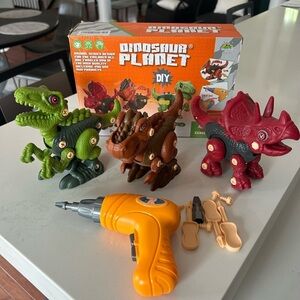 DIY Dinosaur Planet Toy Construction Set Puzzle